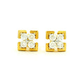 Gold & Lab Grown Diamond Earrings