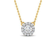 Lab Grown Diamond Silver Pendants