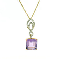 Lab Grown Diamond Colorstone Necklaces