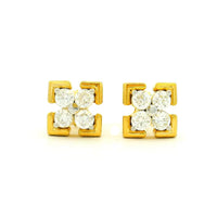 Gold & Lab Grown Diamond Earrings