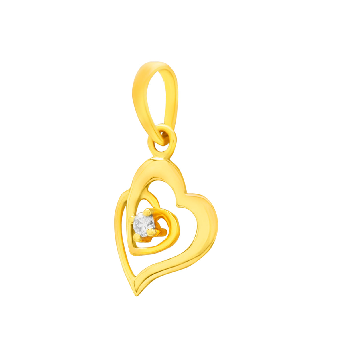 Gleaming Hearts Diamond Pendant