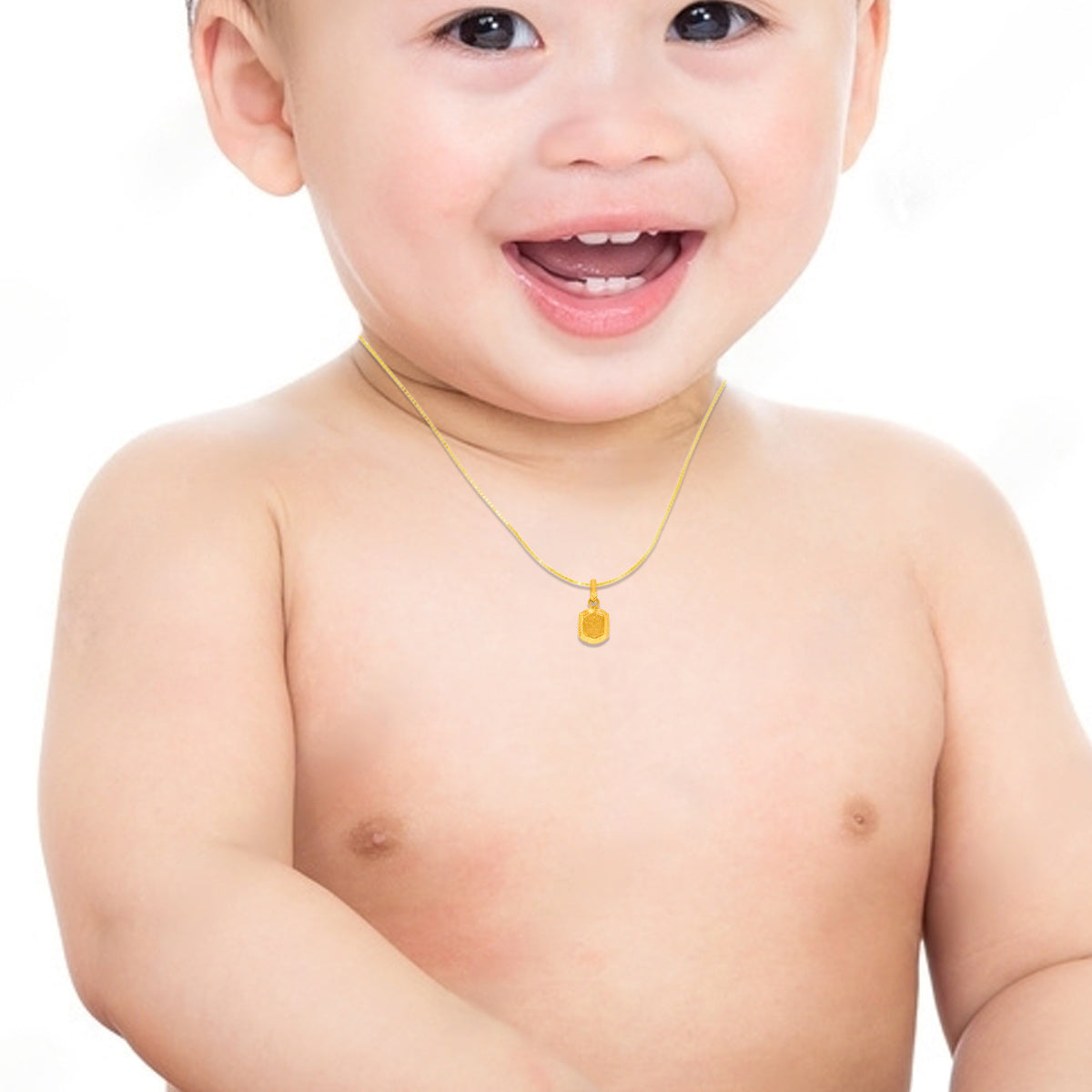 22K Polished Elegant Om Gold Pendant