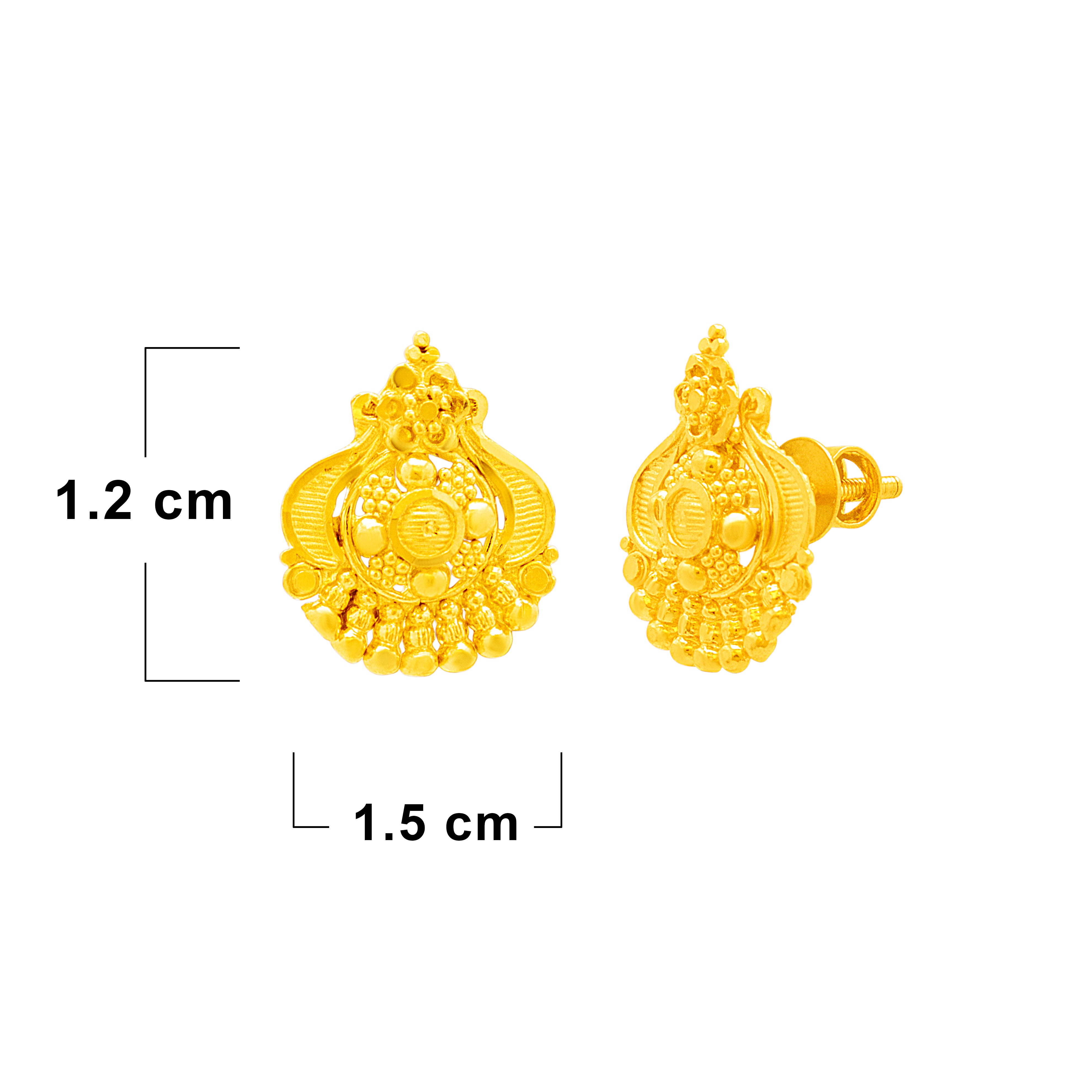Enchantig Glow 22K Gold Studs