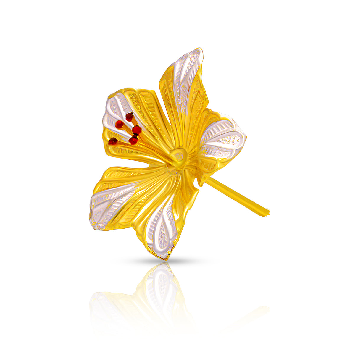 Luxurious Shine Silver Jaswand Flower