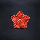 Ruby Glow Silver Jaswand Flower