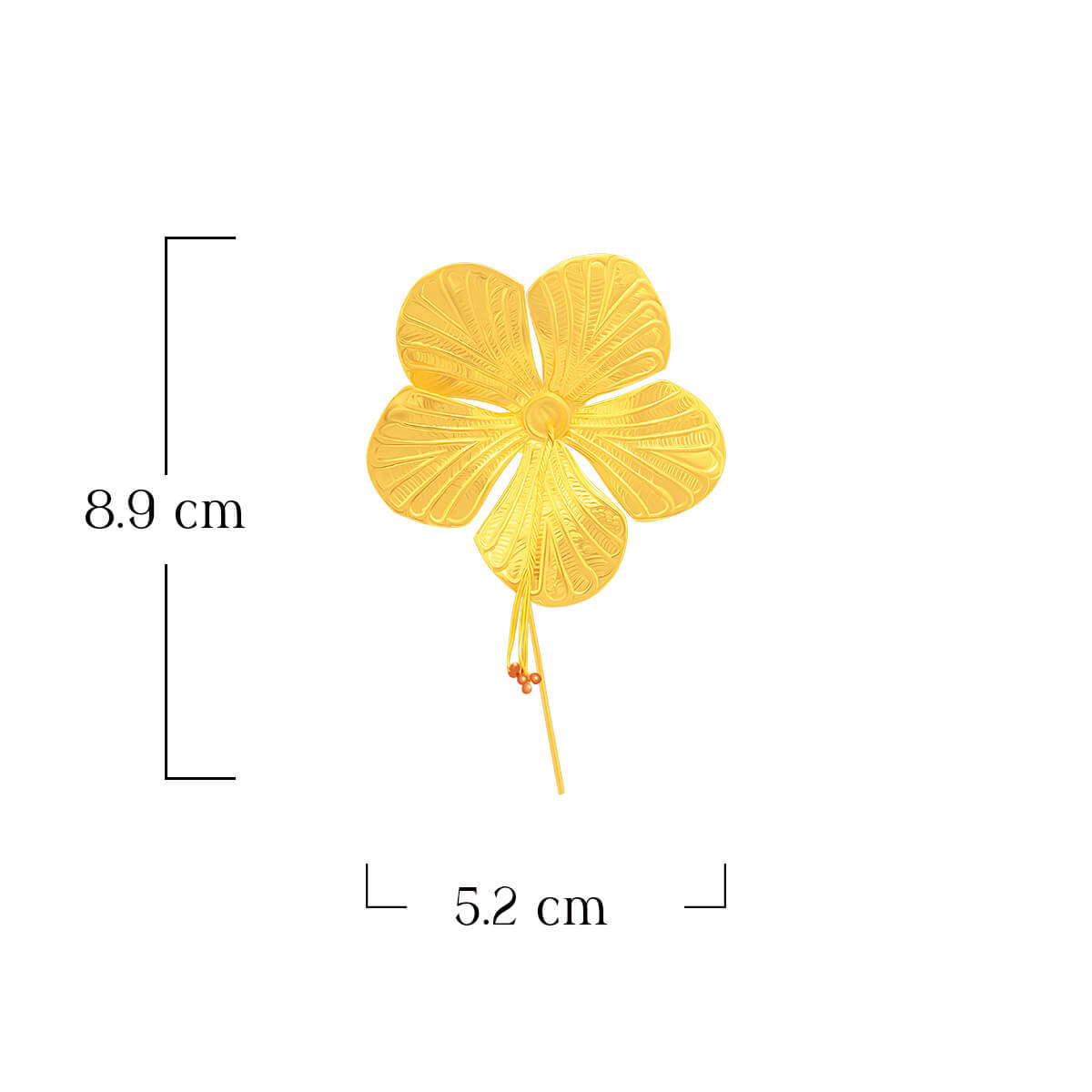 Golden Bloom Silver Jaswand Flower