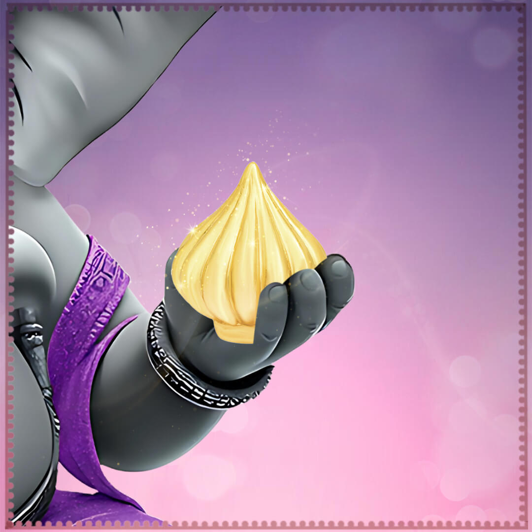 Gold Plated Silver Modak