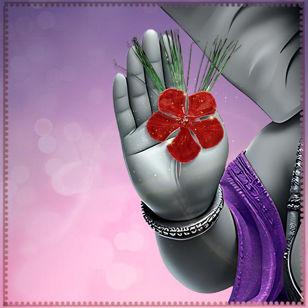 Silver Durva- Jaswand Flower