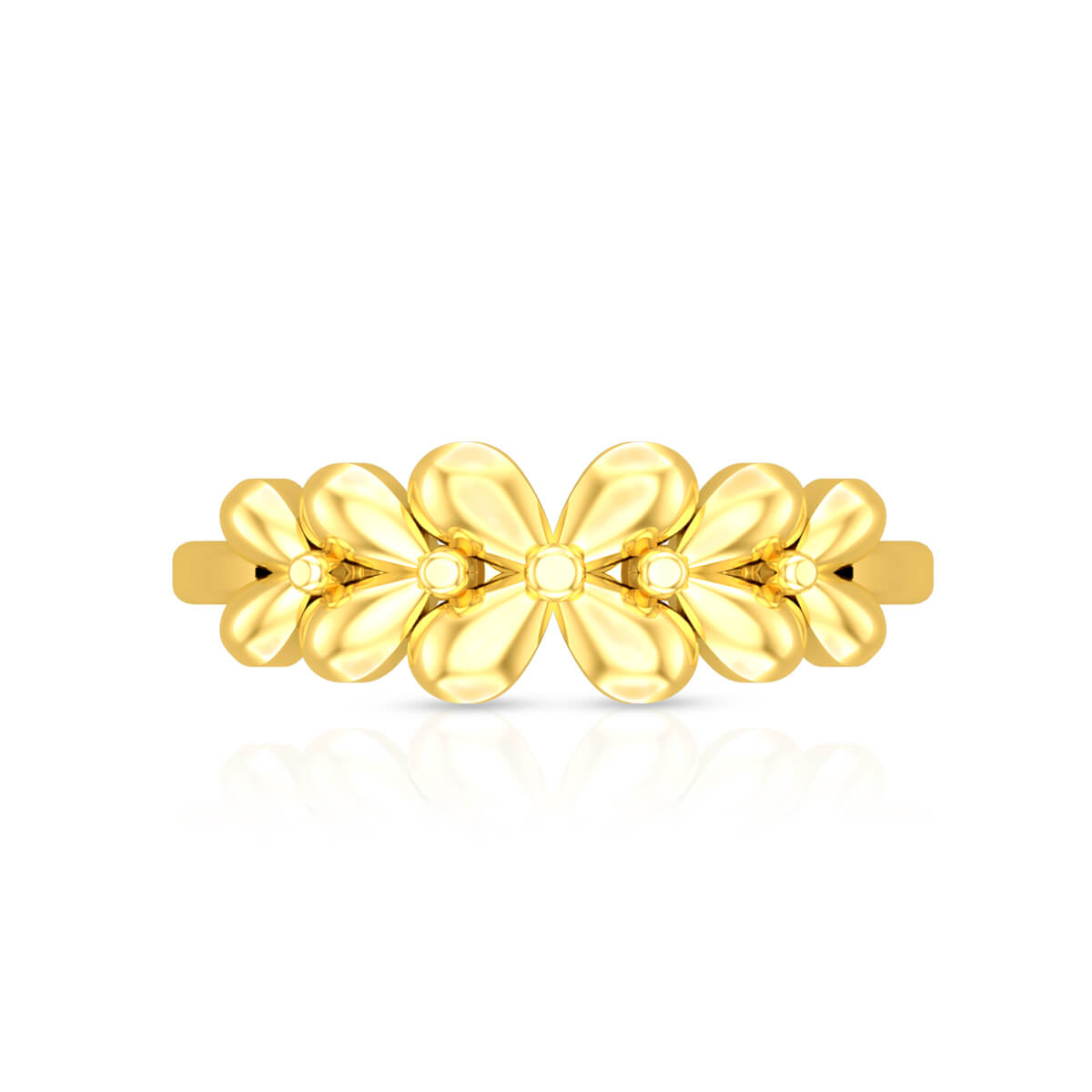 Iconic Clover Shine Gold Women Ring