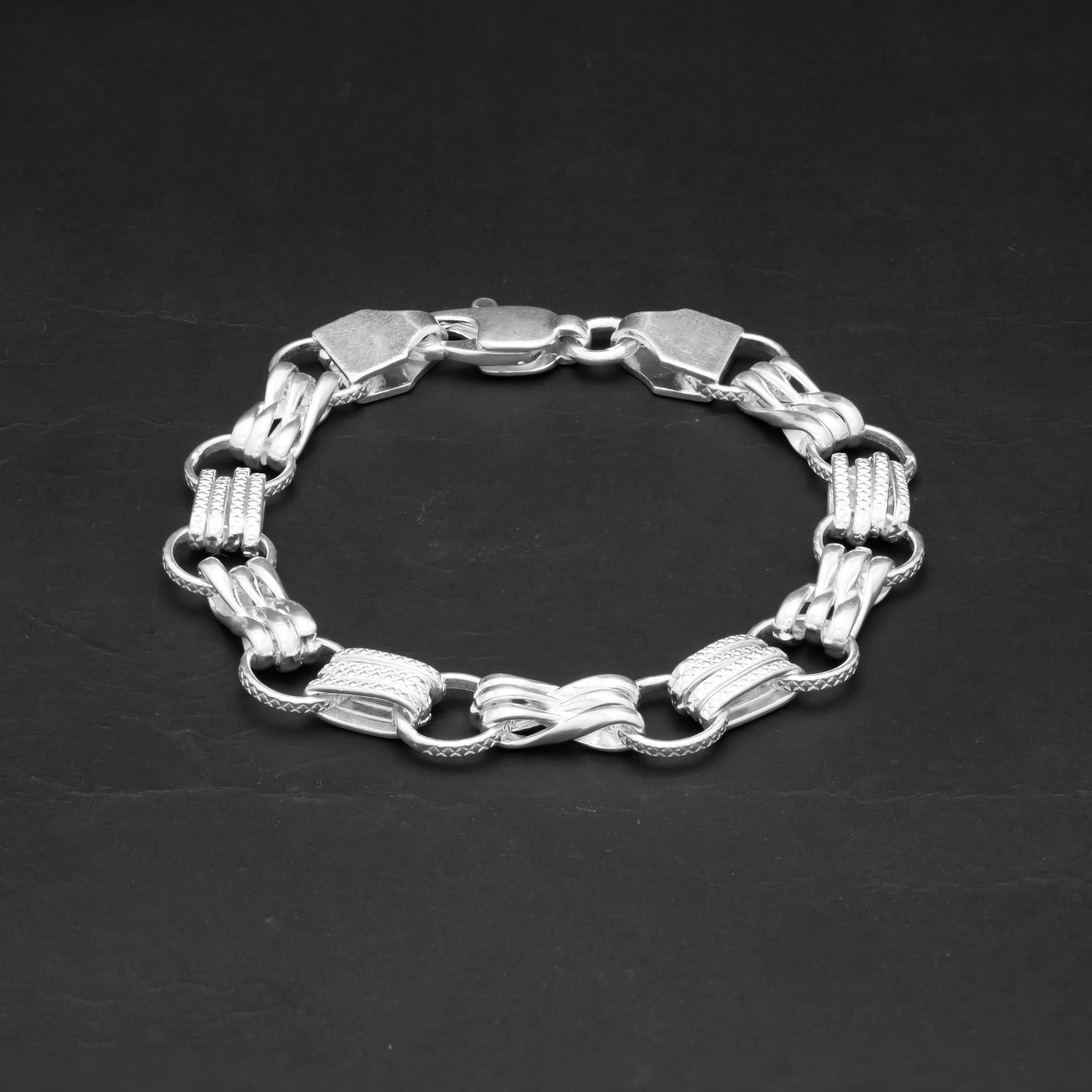 Modish Aura 925 Silver Bracelet for Men