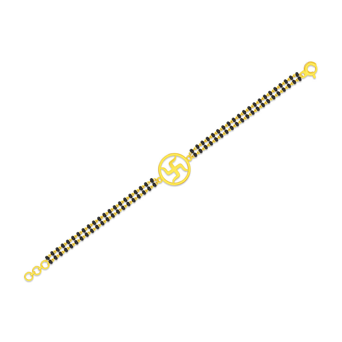 Sacred Swastik Gold Bracelet
