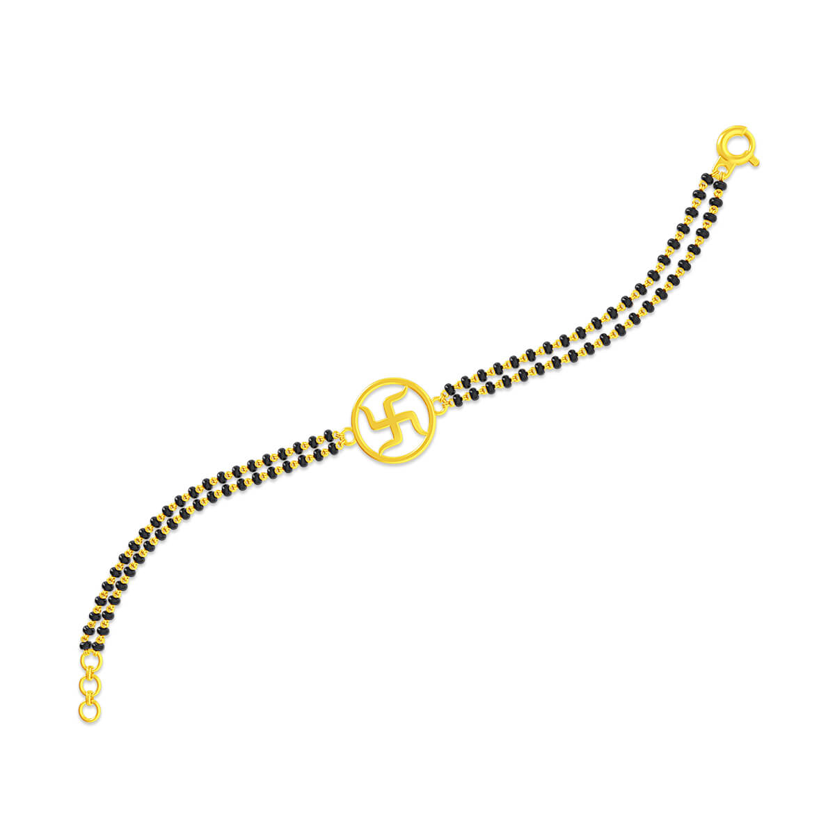 Sacred Swastik Gold Bracelet