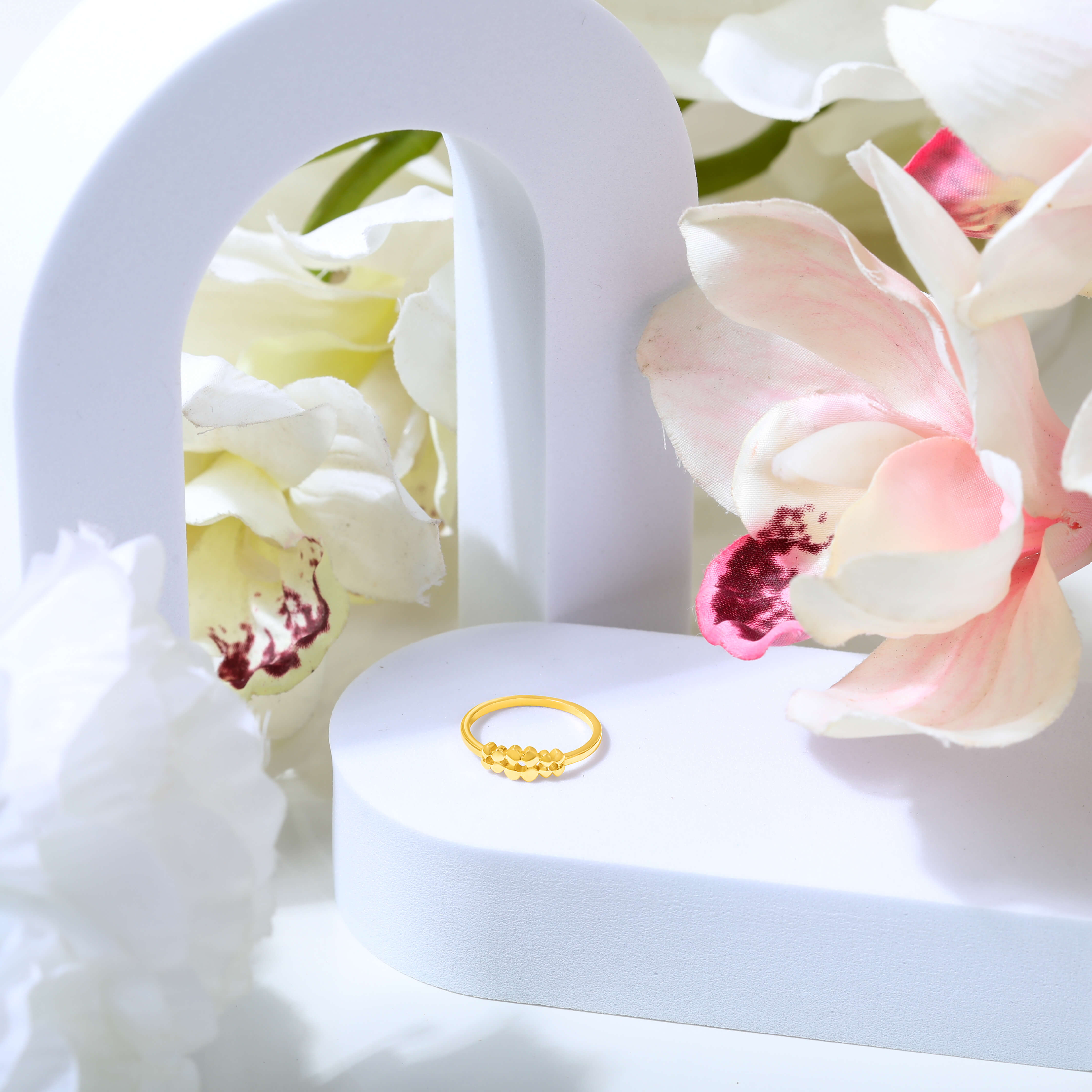 Serene Charm 18K Gold Ring