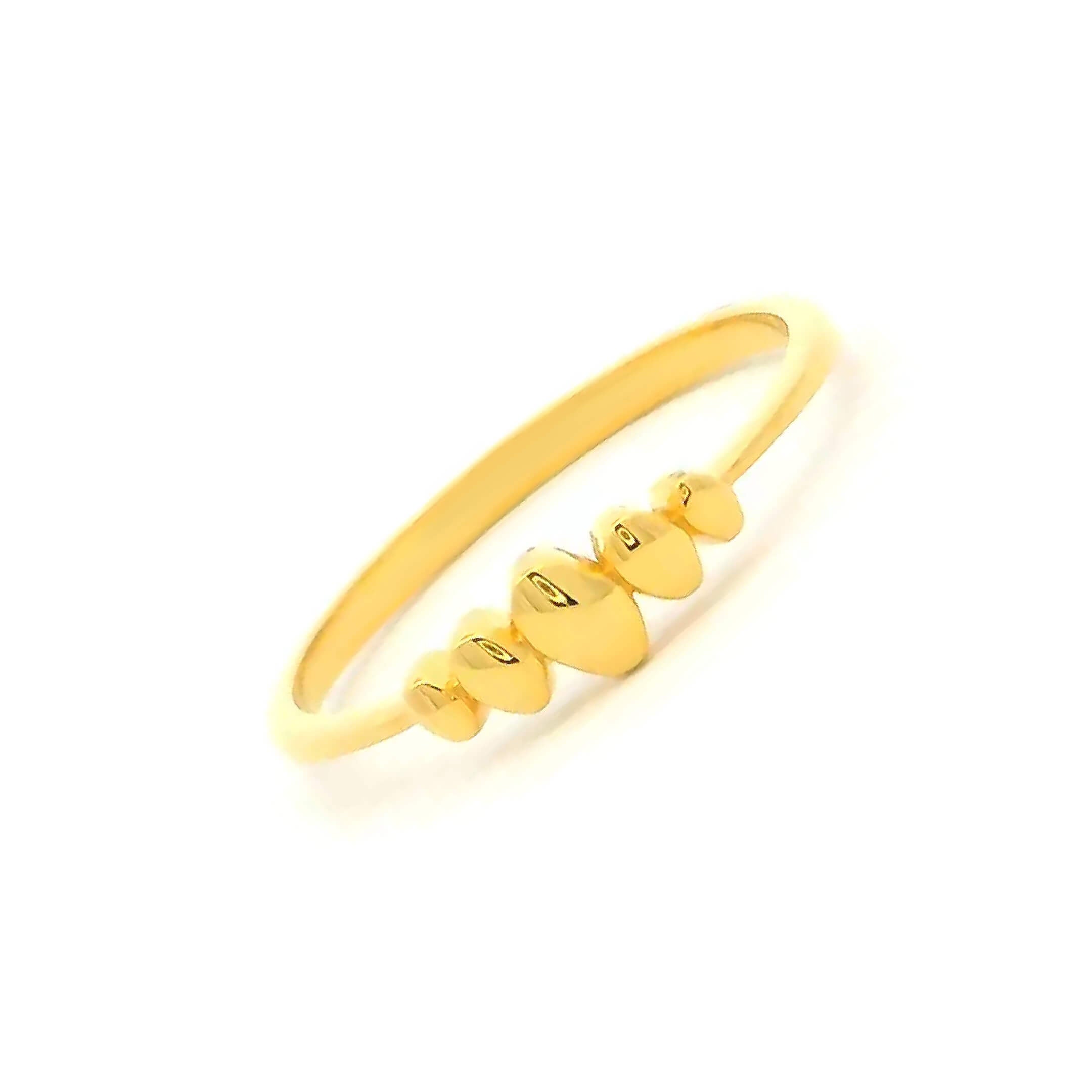 Stylish Glimmer 14K Gold Ring