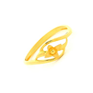 Riveting Floral Gold Ring
