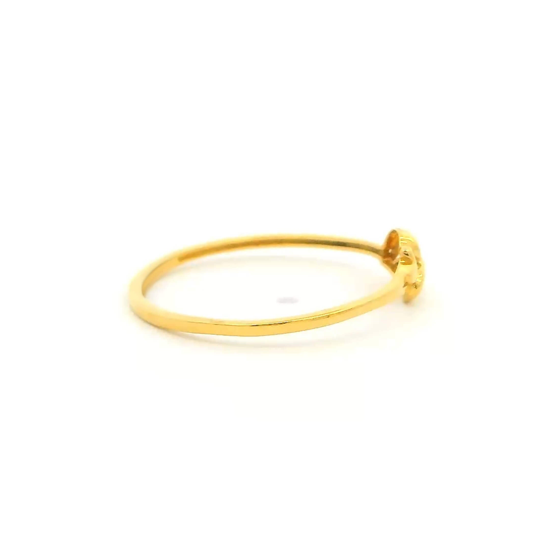 Simply Riveting Gold Ring 14K
