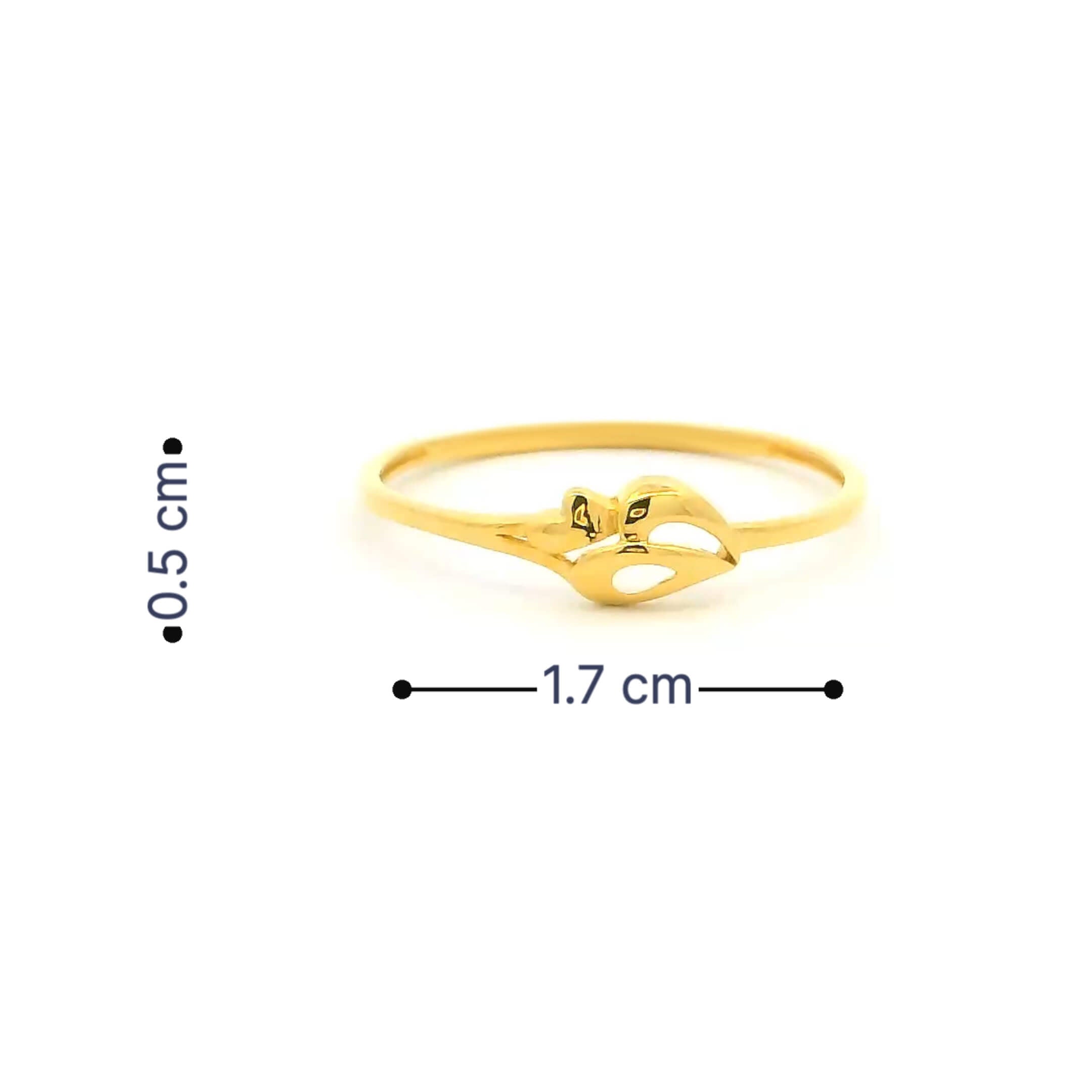 Simply Riveting Gold Ring 14K