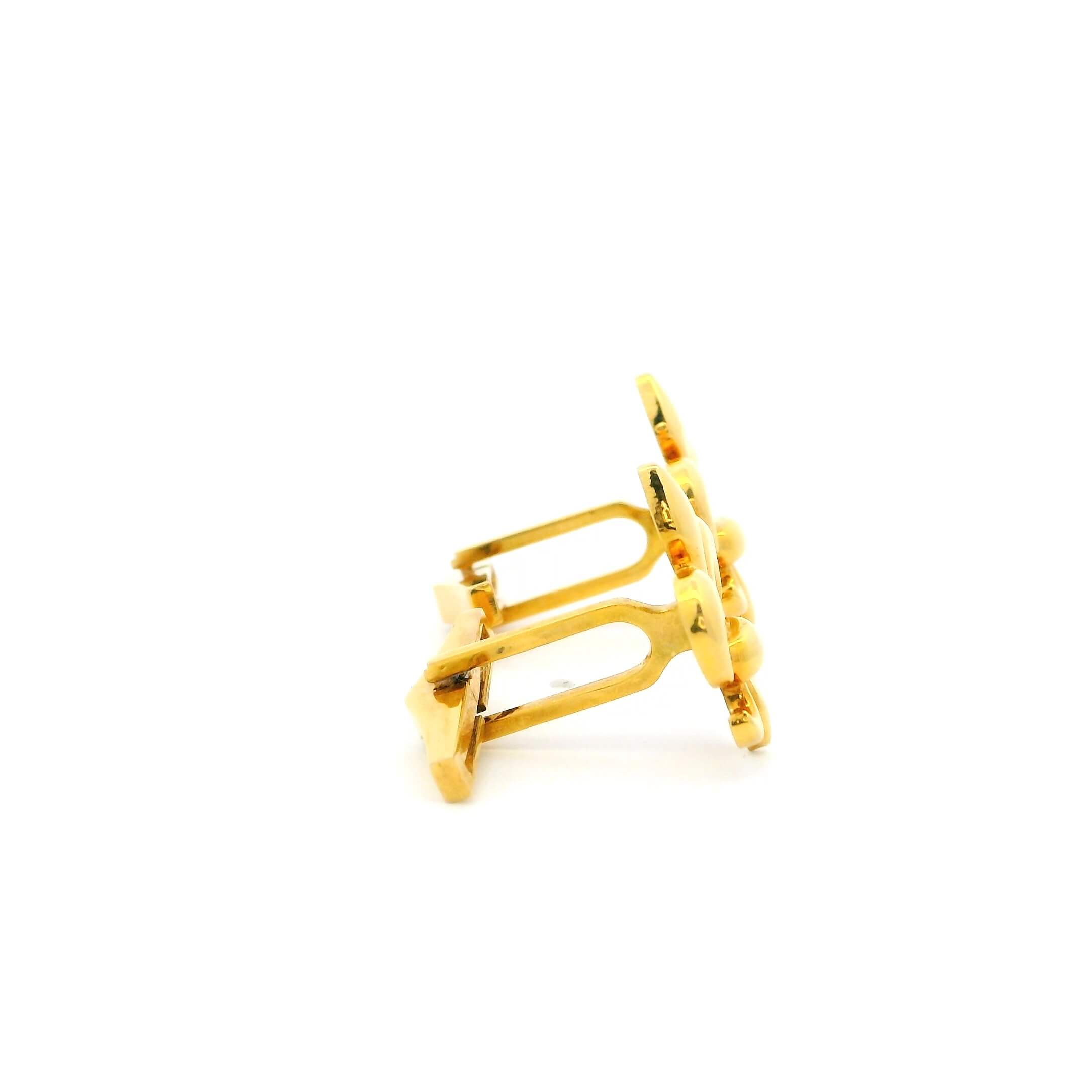 Classic Glaze 18K Gold Cufflinks for Men