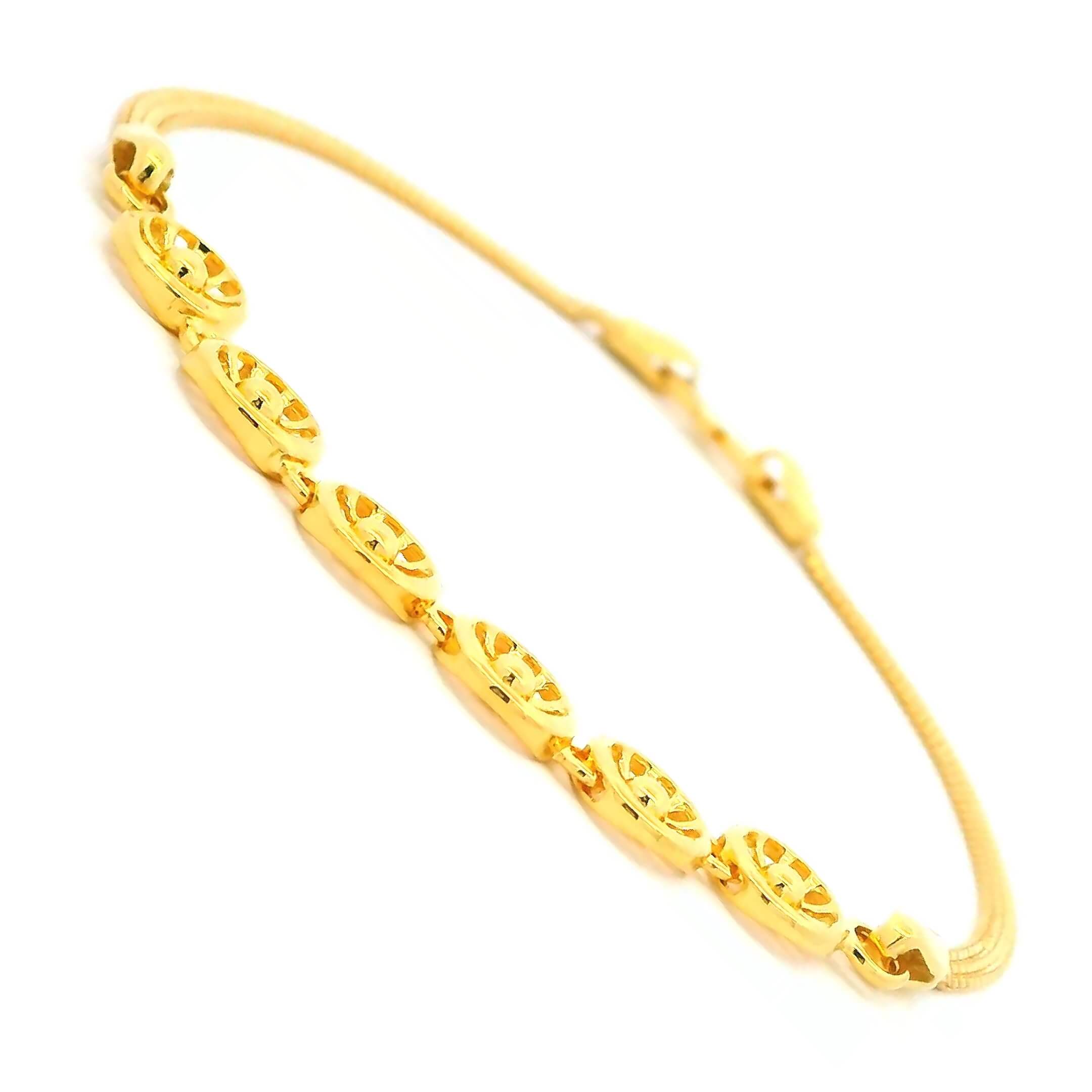 Stunning Glimmer Gold Bracelet for Women