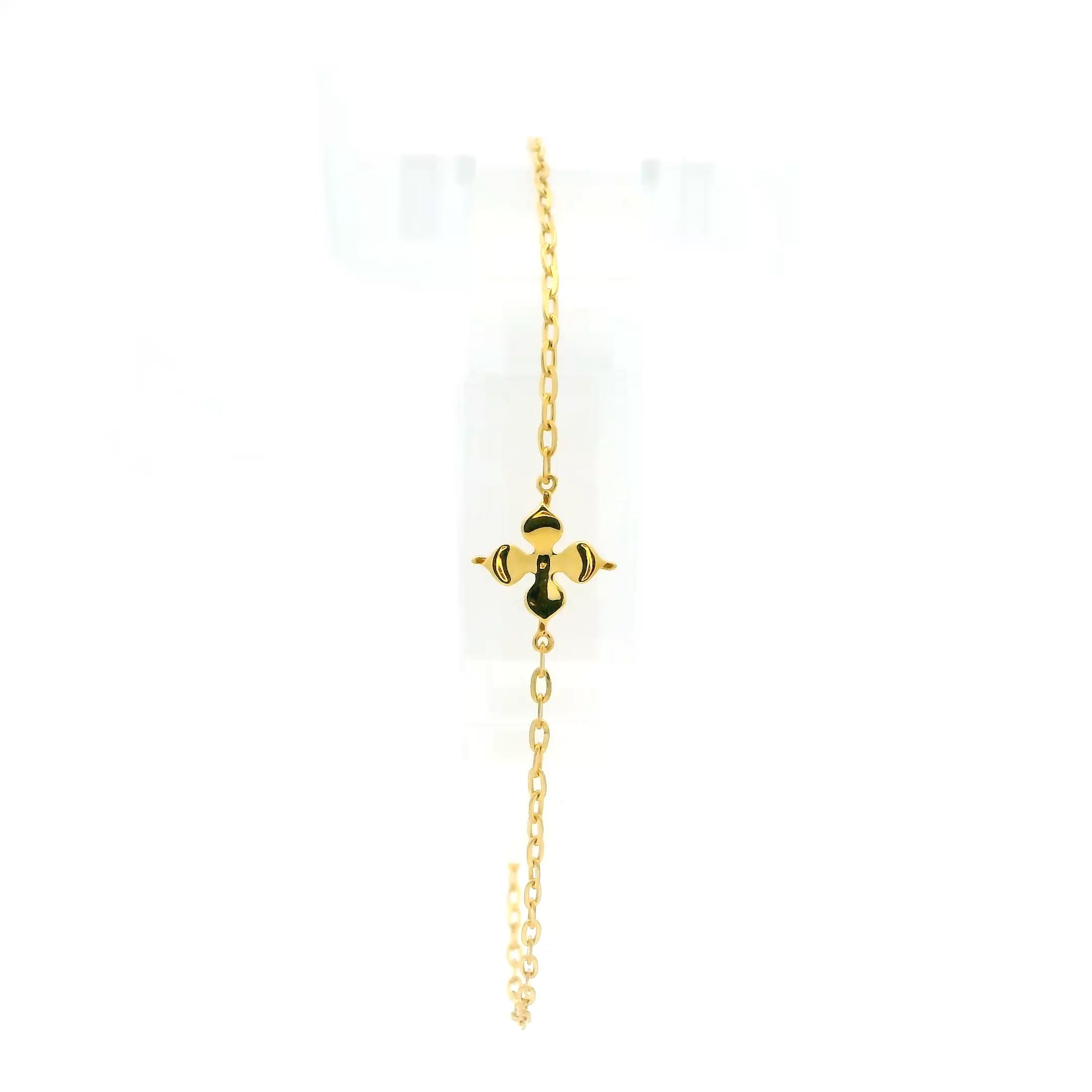 Bold Dazzle Gold Bracelet