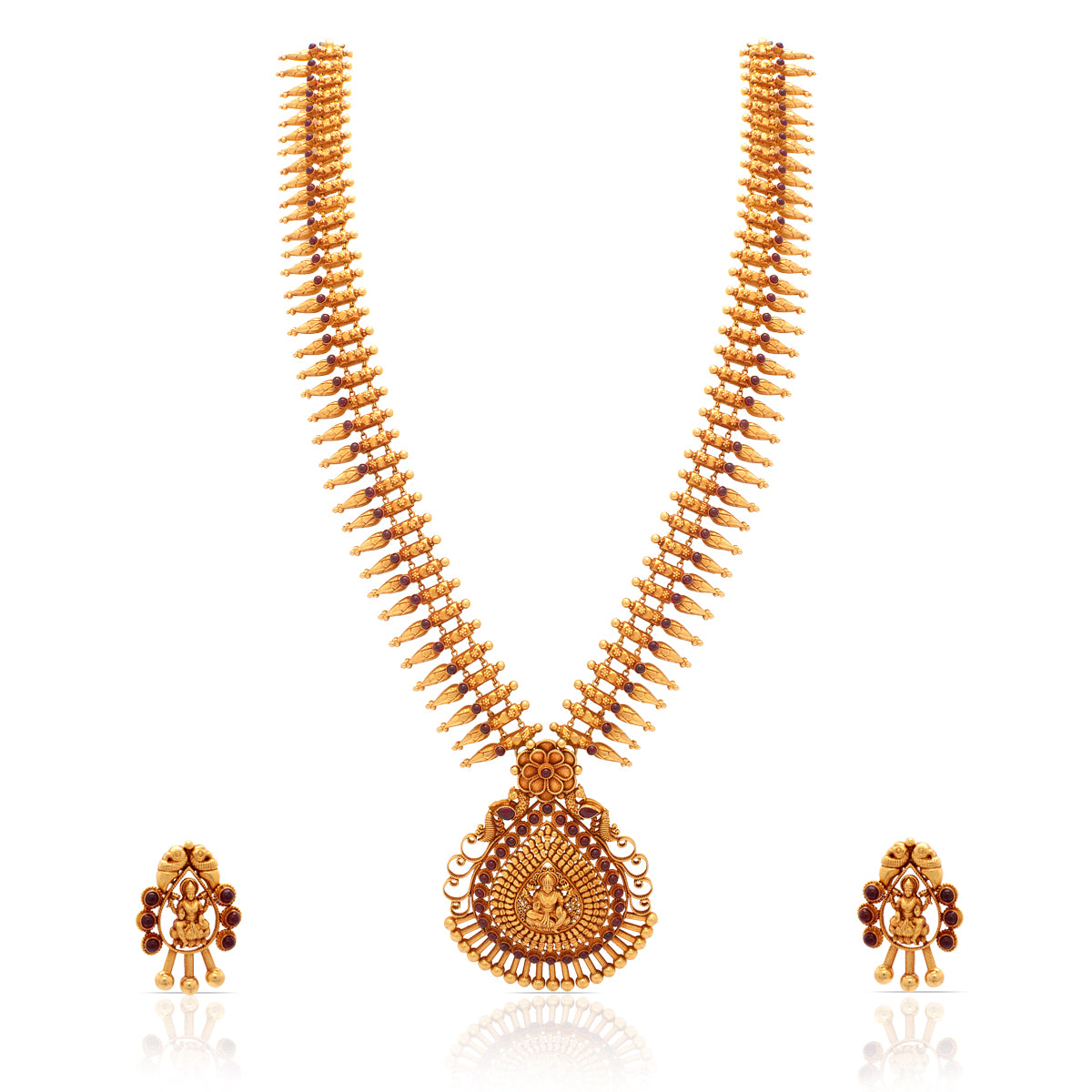 Long Gold Necklace with Vintage Grace
