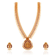Long Gold Necklace with Vintage Grace