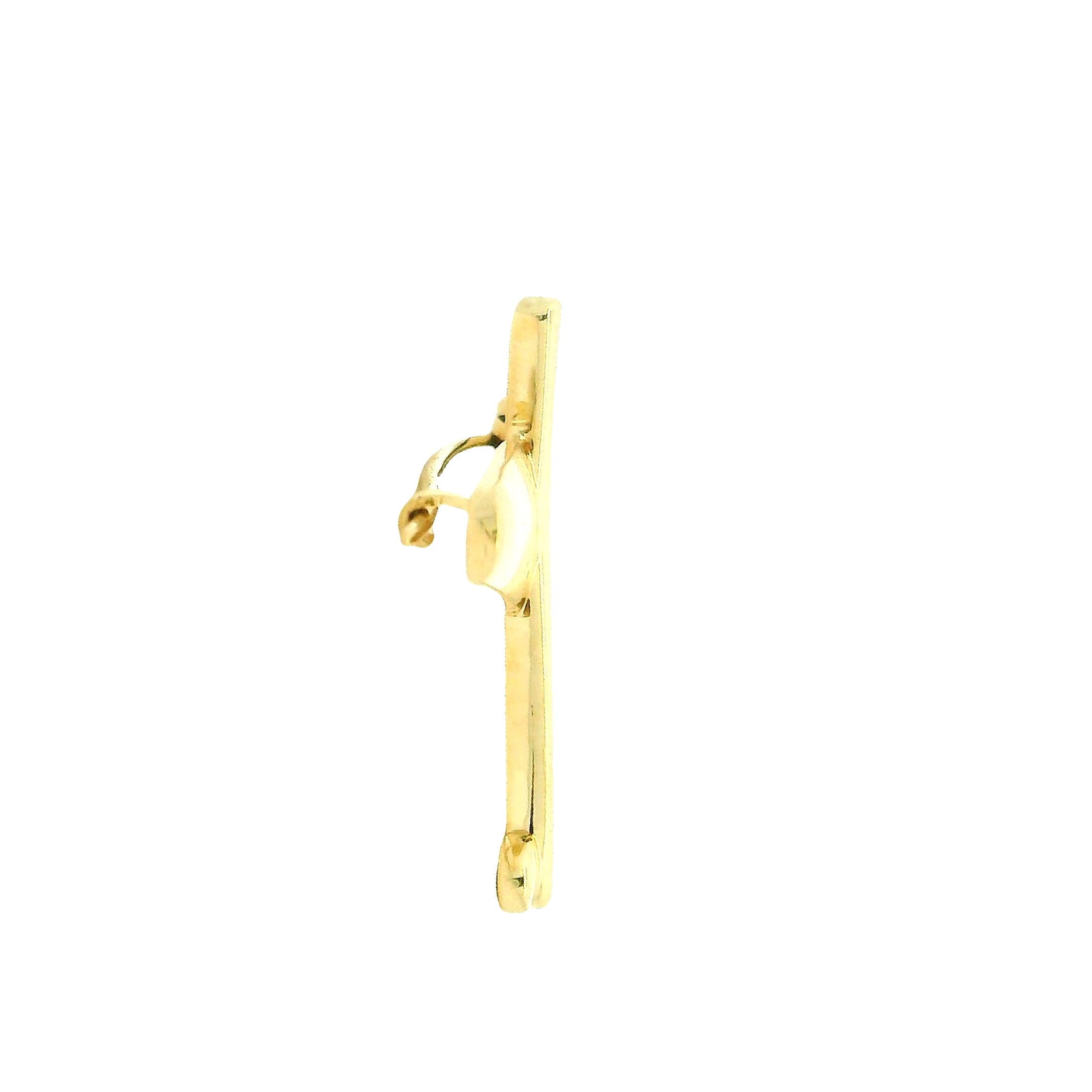 Husky Gleam Gold Brooch for Men