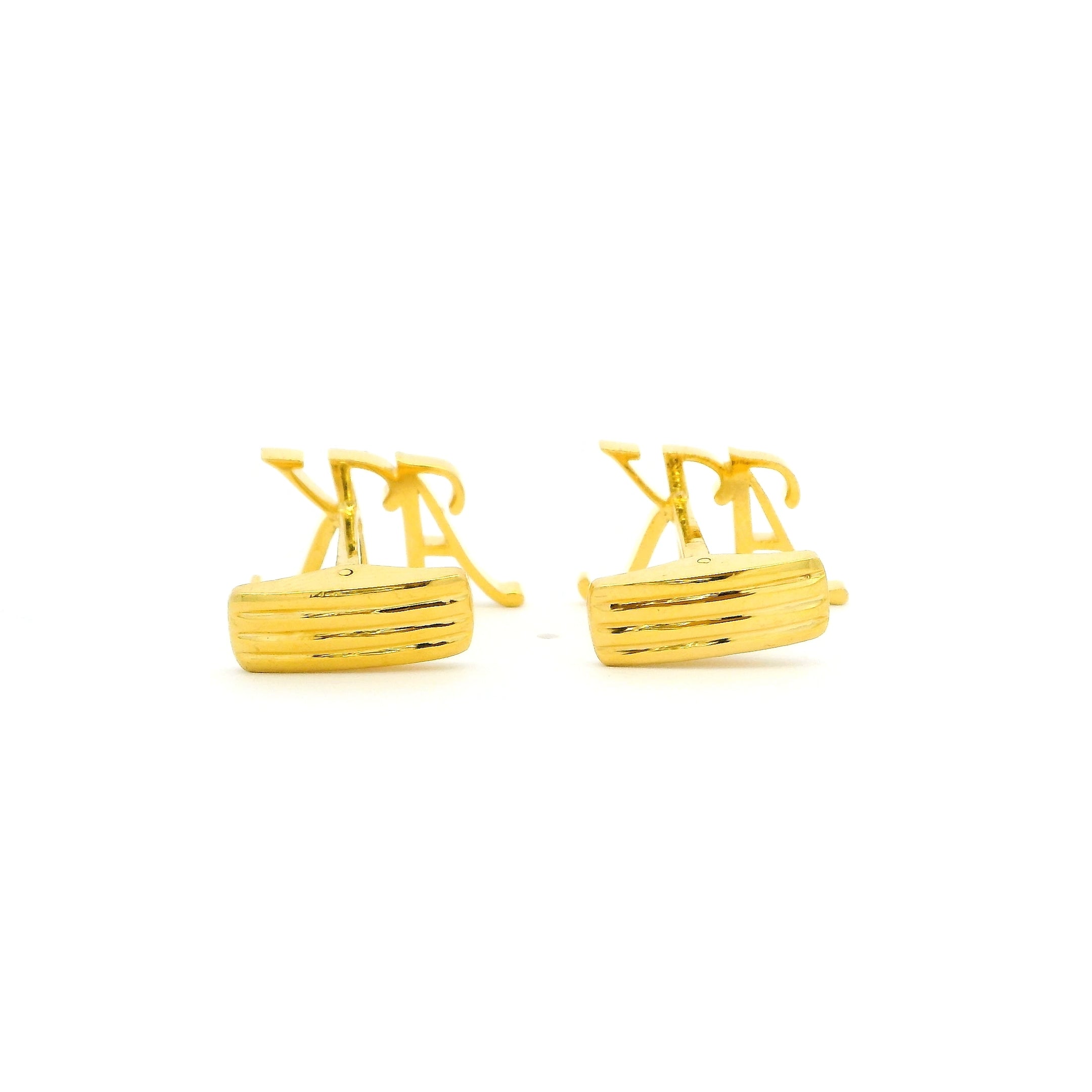 Husky Radiance Gold Cufflinks for Men
