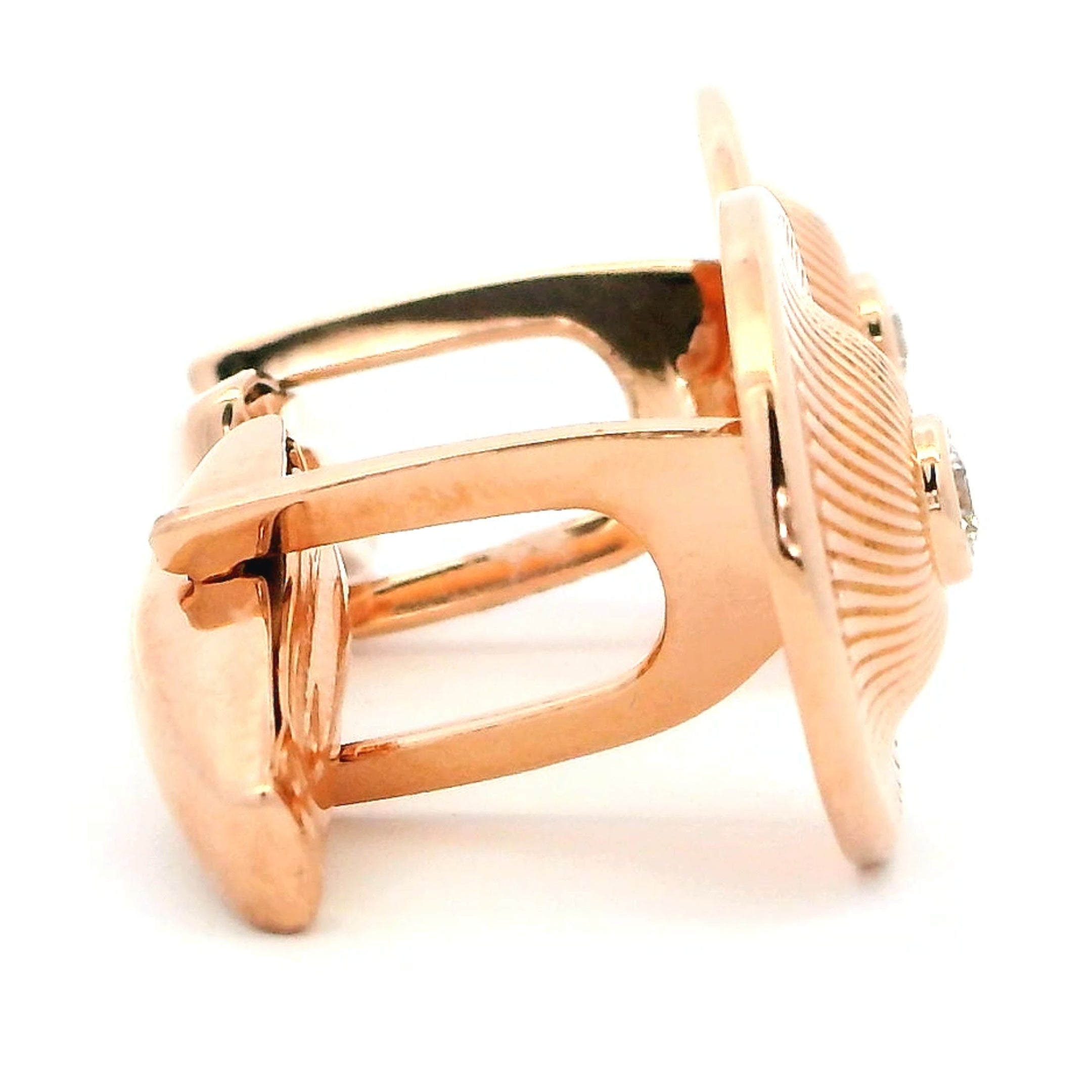 Mighty Zeal Rose Gold Cufflinks for Men