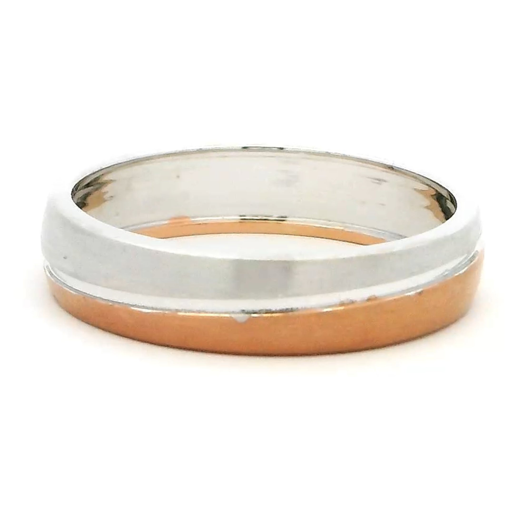 Modish Glow Rose Gold Ring for Men
