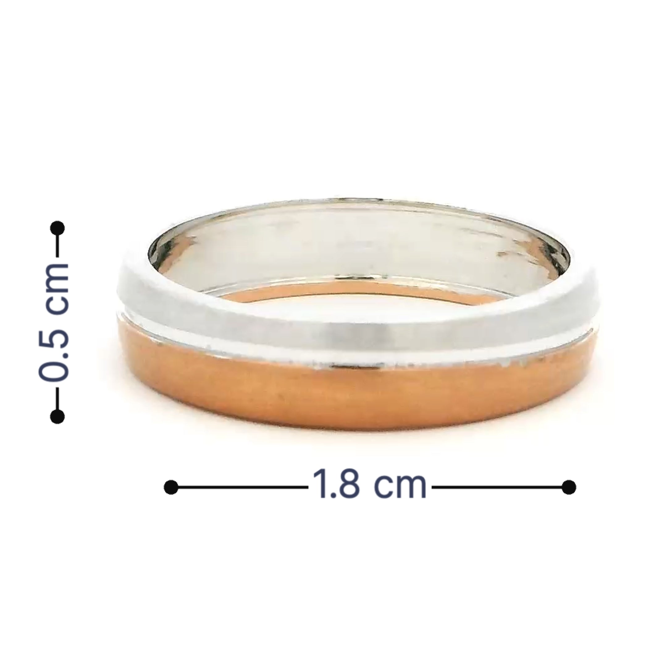 Modish Glow Rose Gold Ring for Men