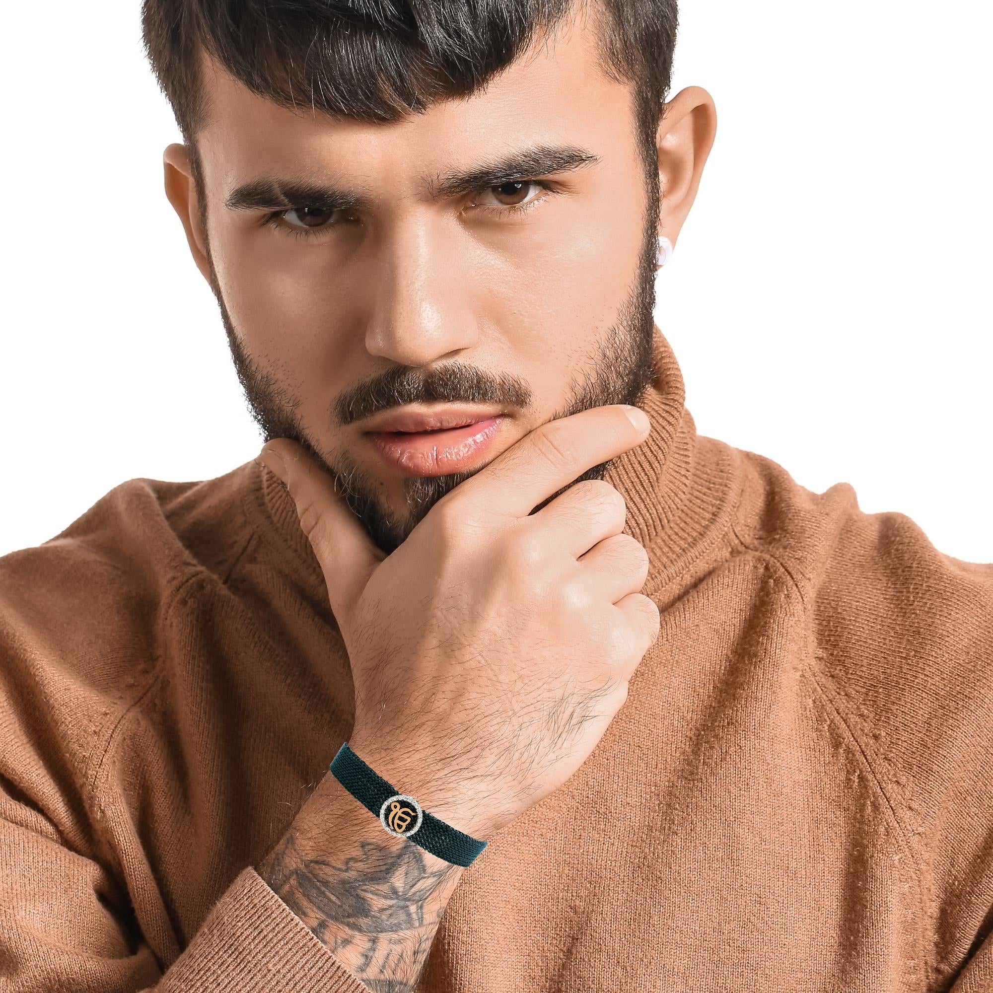 Elegant Shine Gold Bracelet for Men