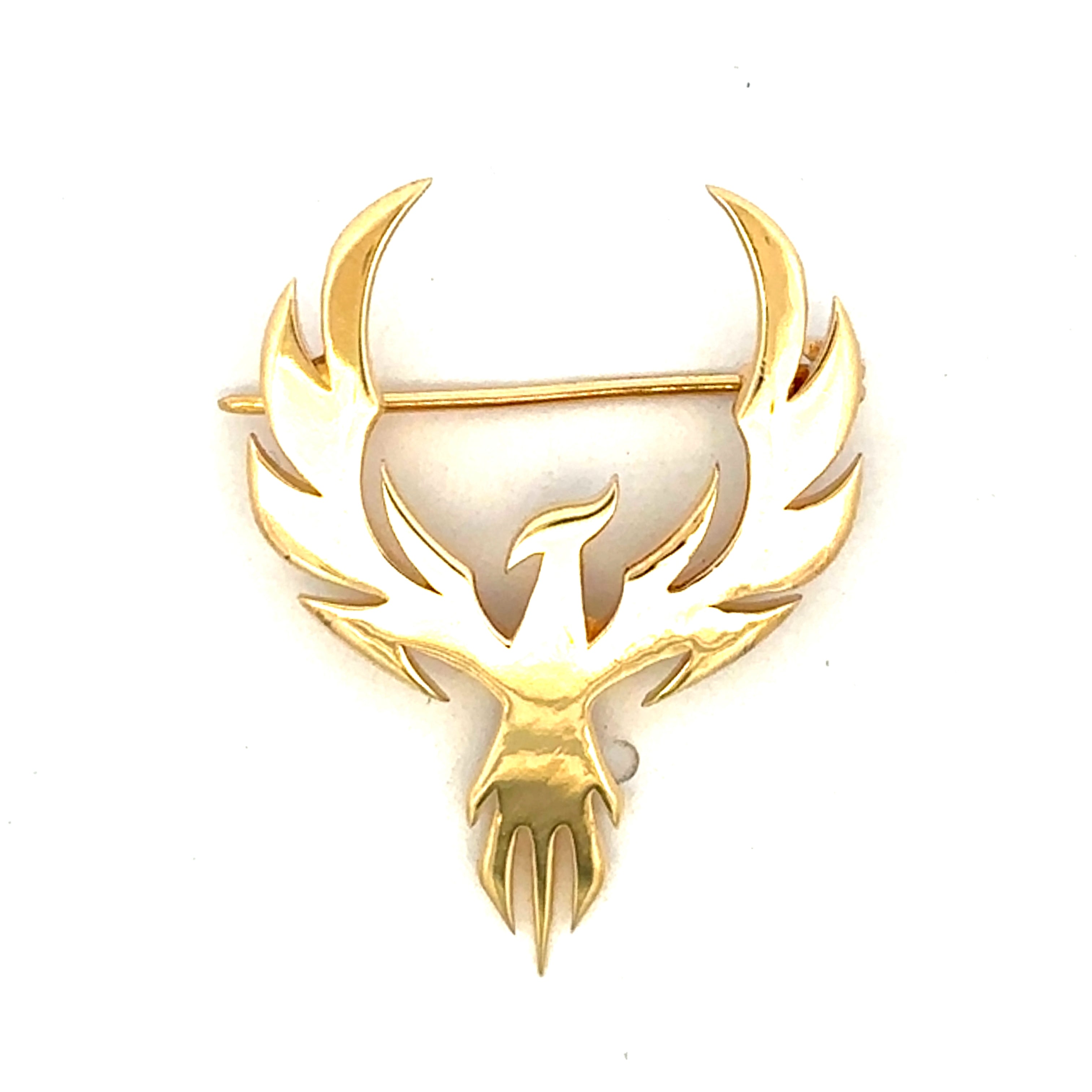 Wings of Freedom Gold Brooch for Men