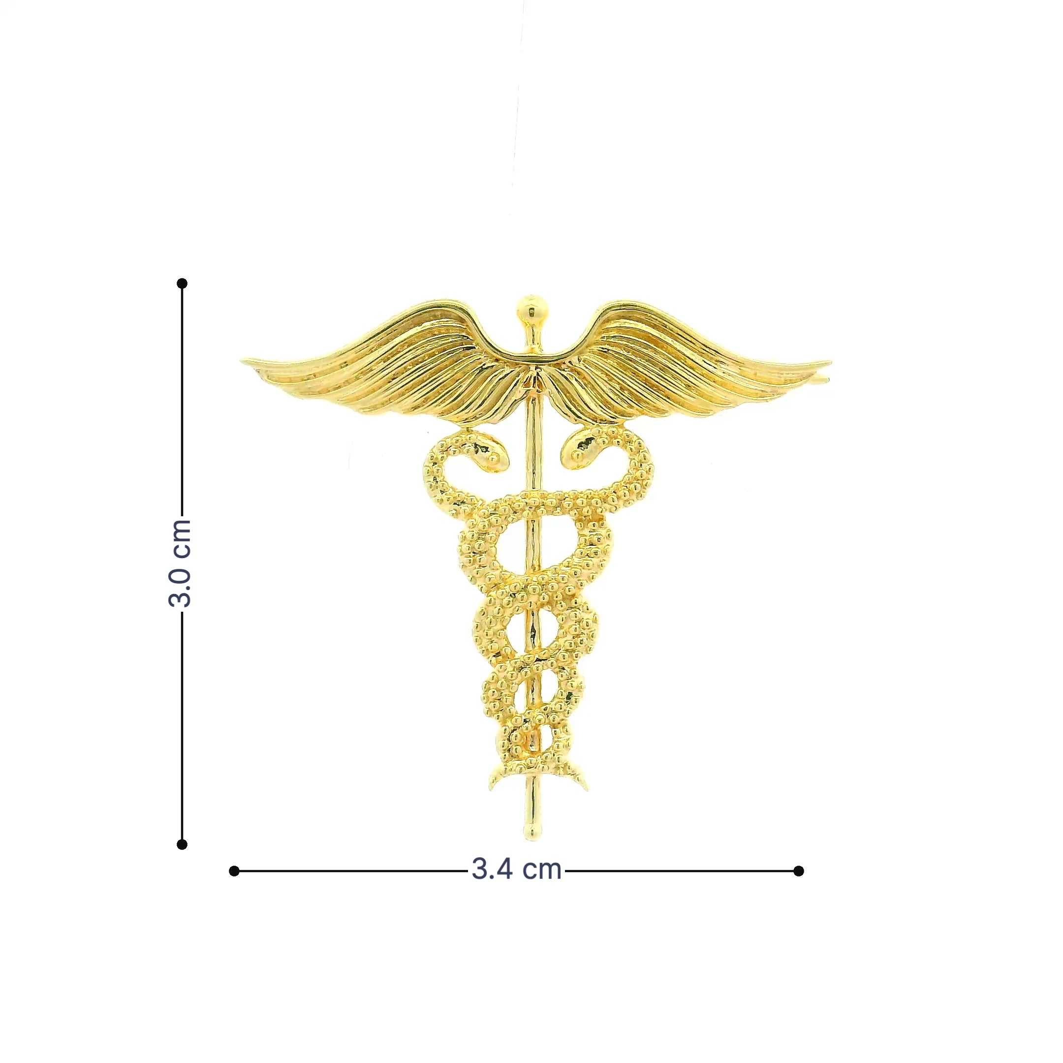 Shine in Sauve Gold Brooch for Men