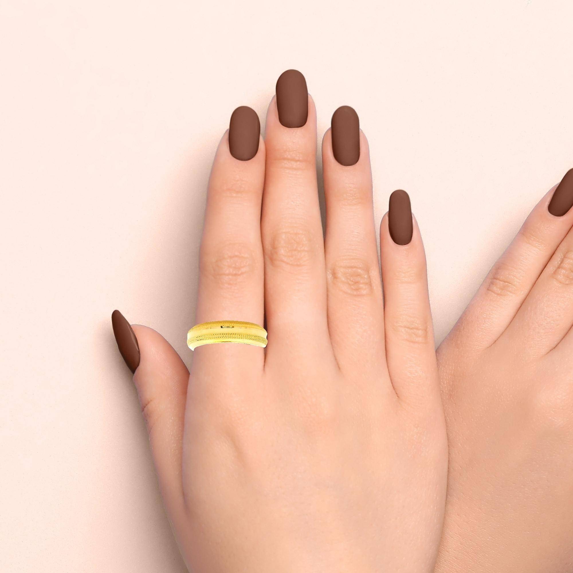 Riveting Shine Gold Band for Men