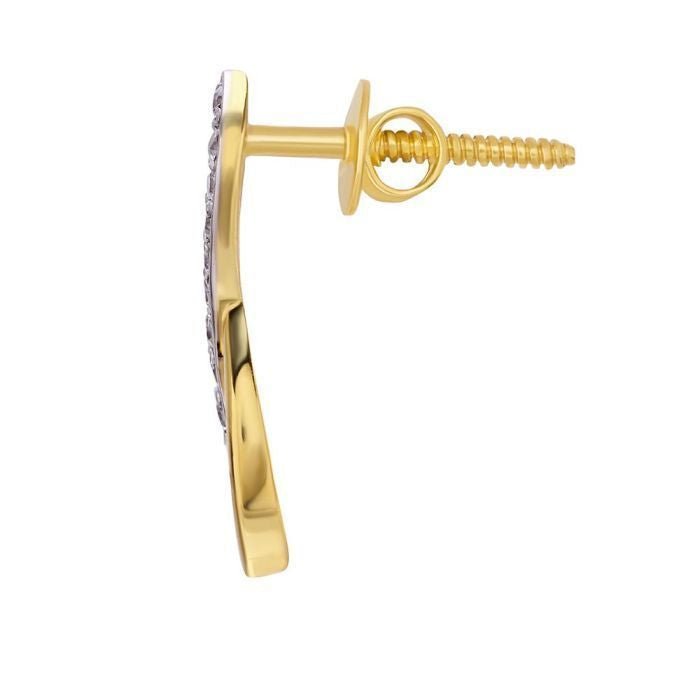 Shimmering Starlit 18K Gold Studs