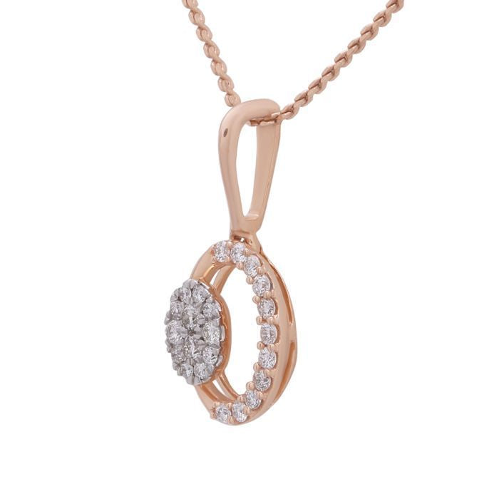 Splendorous Shining Orbs Diamond Pendant