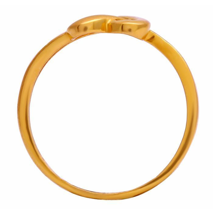 Lustrous Hearts Gold Women Ring