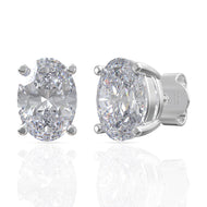Silver Zircon Elegant Studs