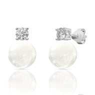 Pearly Diamond Studs