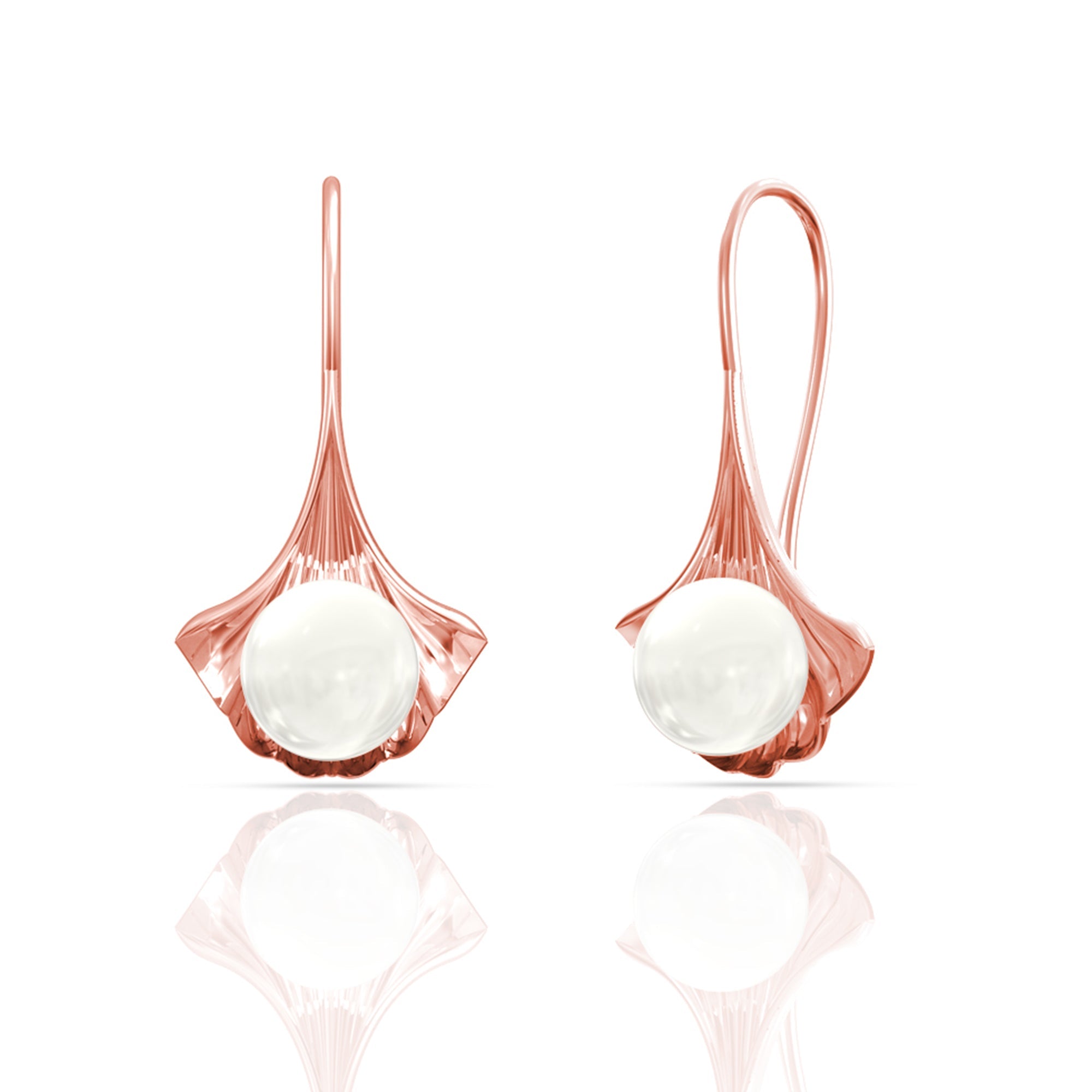 Pearl Drop Silver Earrings