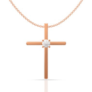 Men's Diamond Cut Cross Locket