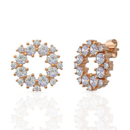 Crystal Silver Stud Earrings