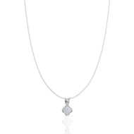 Charming Floral Silver Pendant