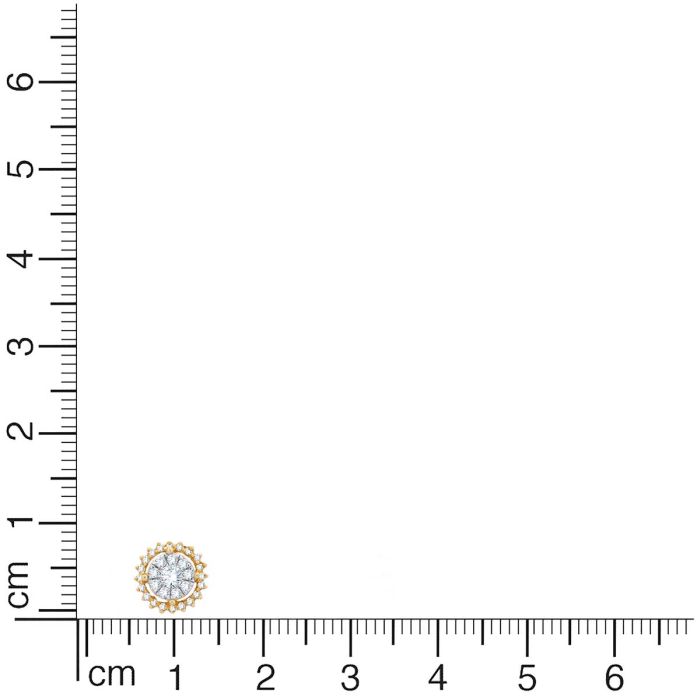 18K Minimalist Charm Floral Studs