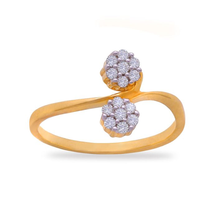 Duo Charm Diamond Ring for Women