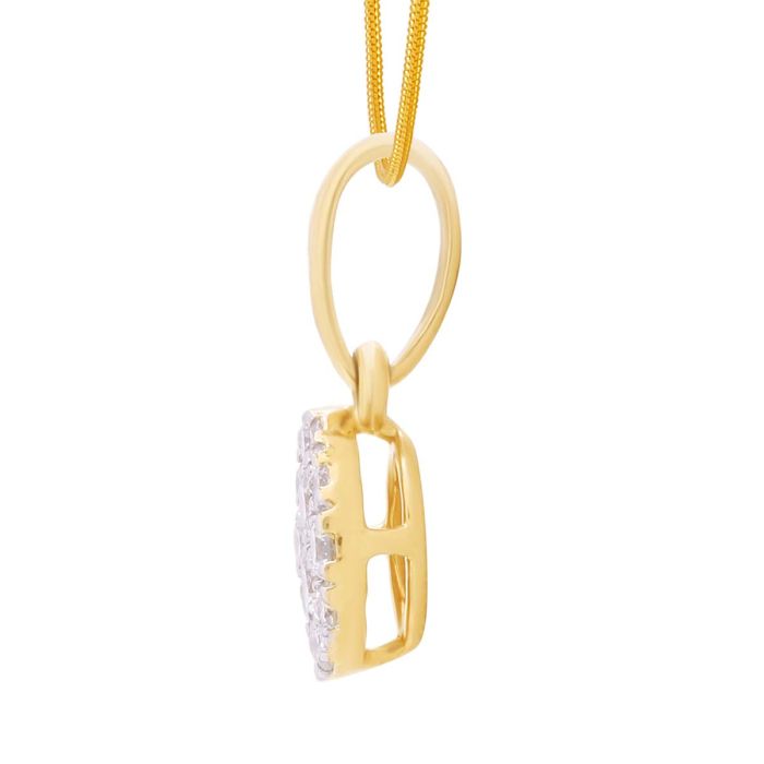 Oval Radiance Diamond Pendant