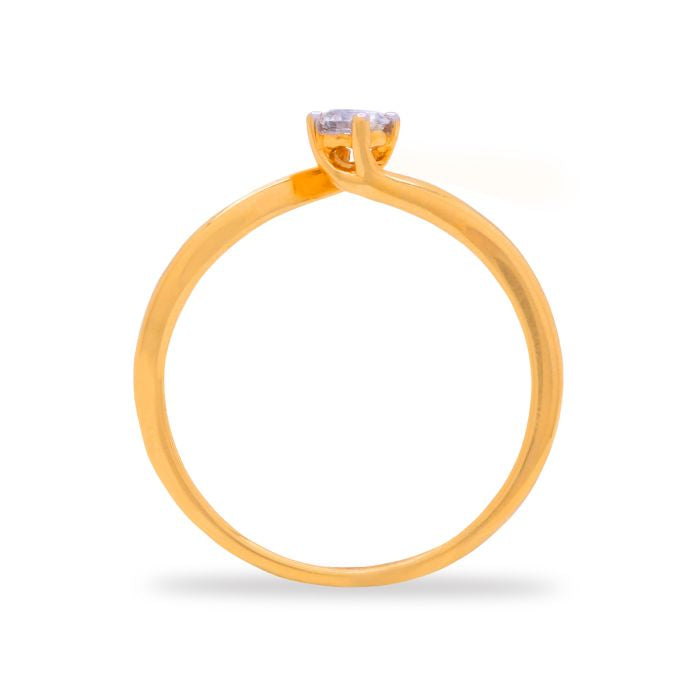 Slender Elegance Solitaire Women Ring