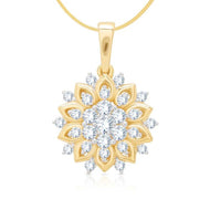 Enchanting Floral Diamond Pendant