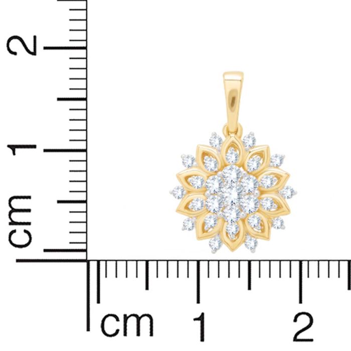 Enchanting Floral Diamond Pendant